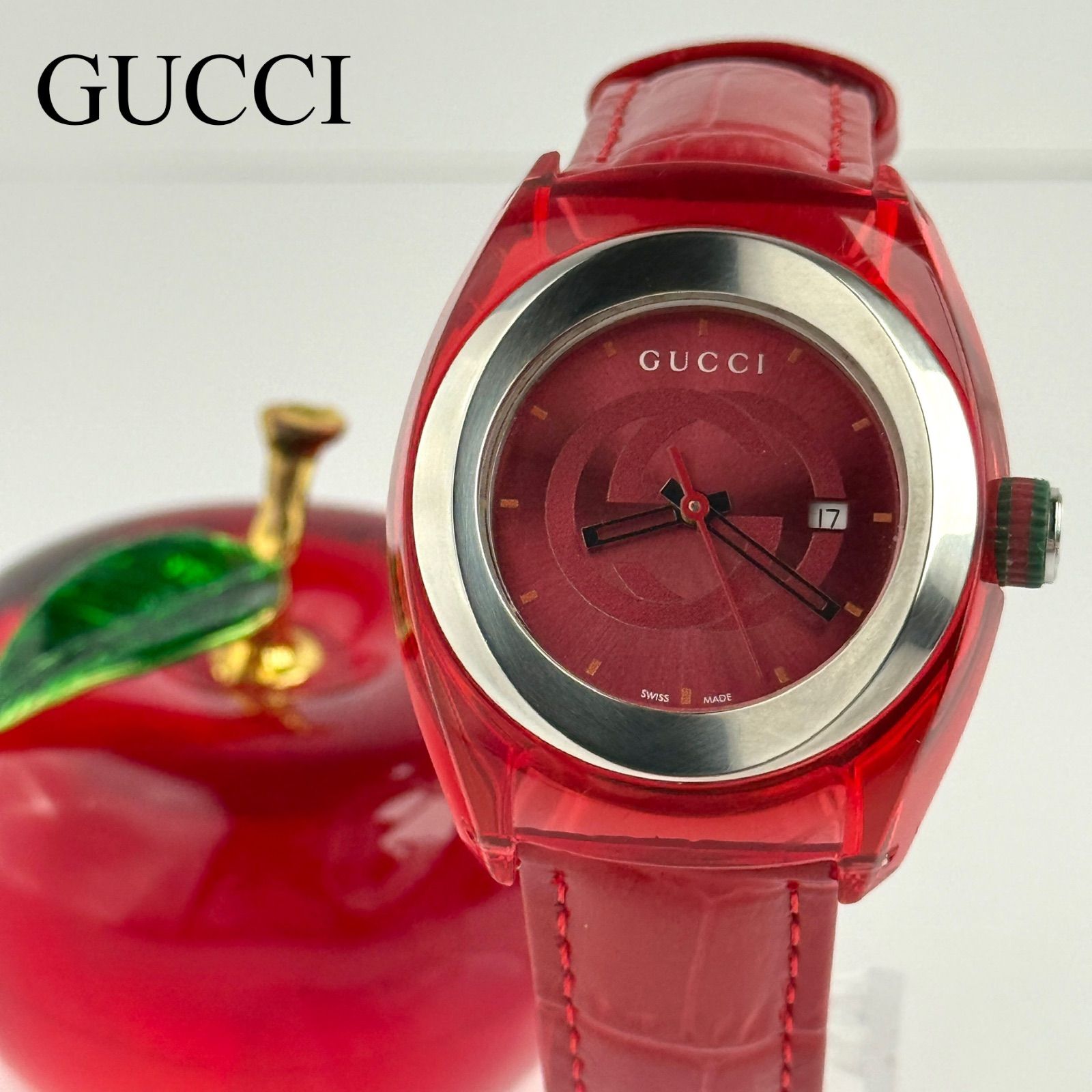 グッチ シンク SYNC 137.3 ベルト 電池 レディース 772