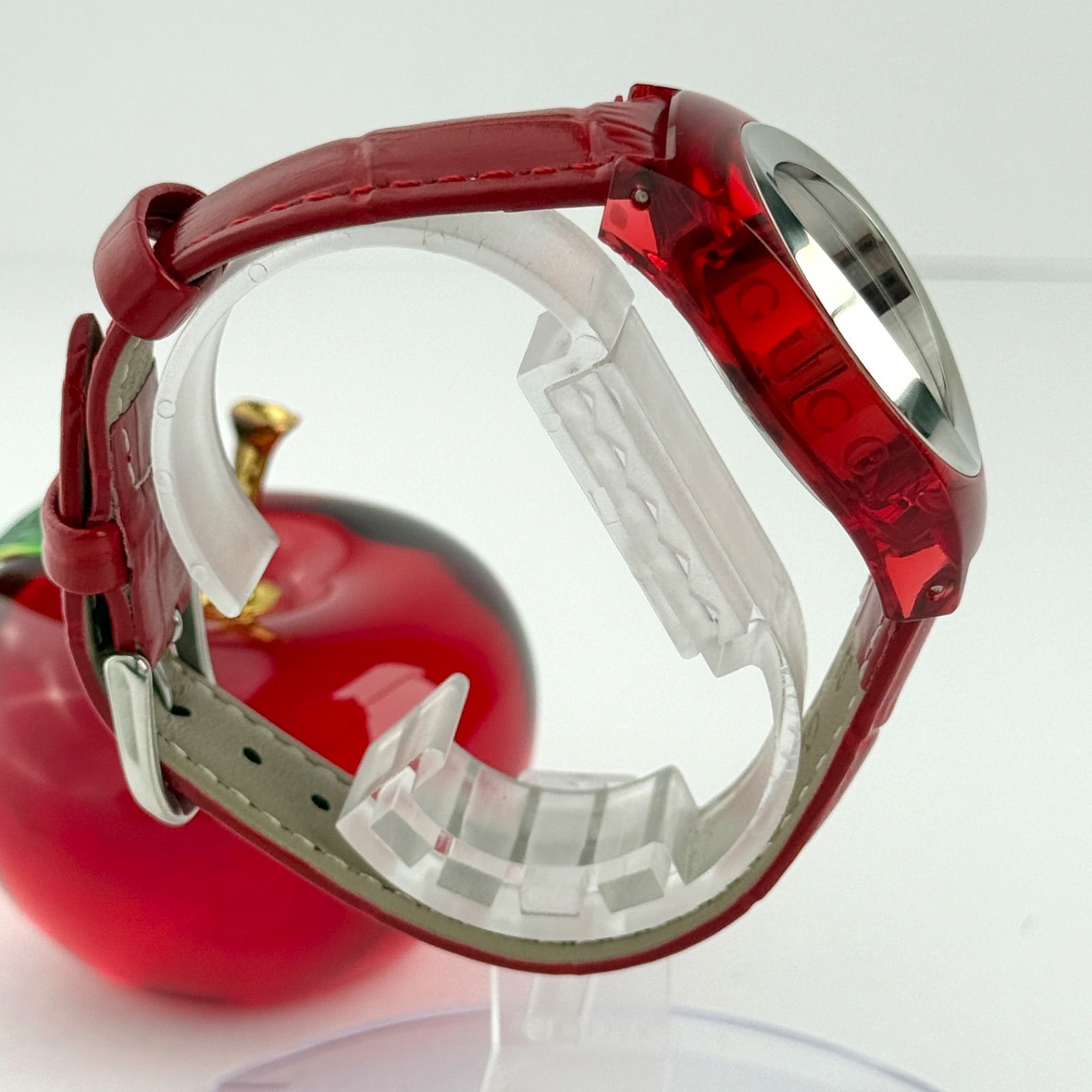  グッチ シンク SYNC 137 3 ベルト 電池 レディース 772 腕時計(クォーツ) 腕時計(アナログ)