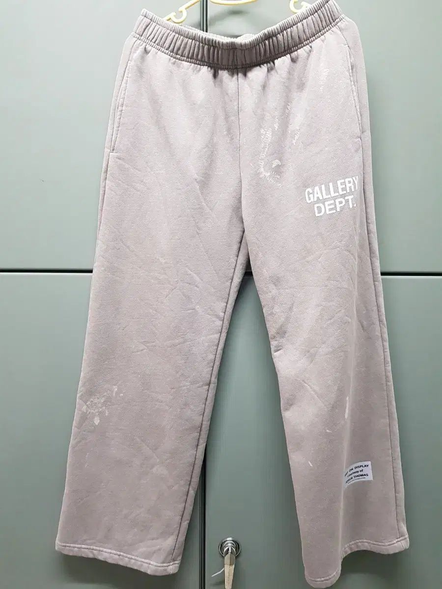 ギャラリー뎁 ユニセックス 起毛 ワイド パンツ グレー
