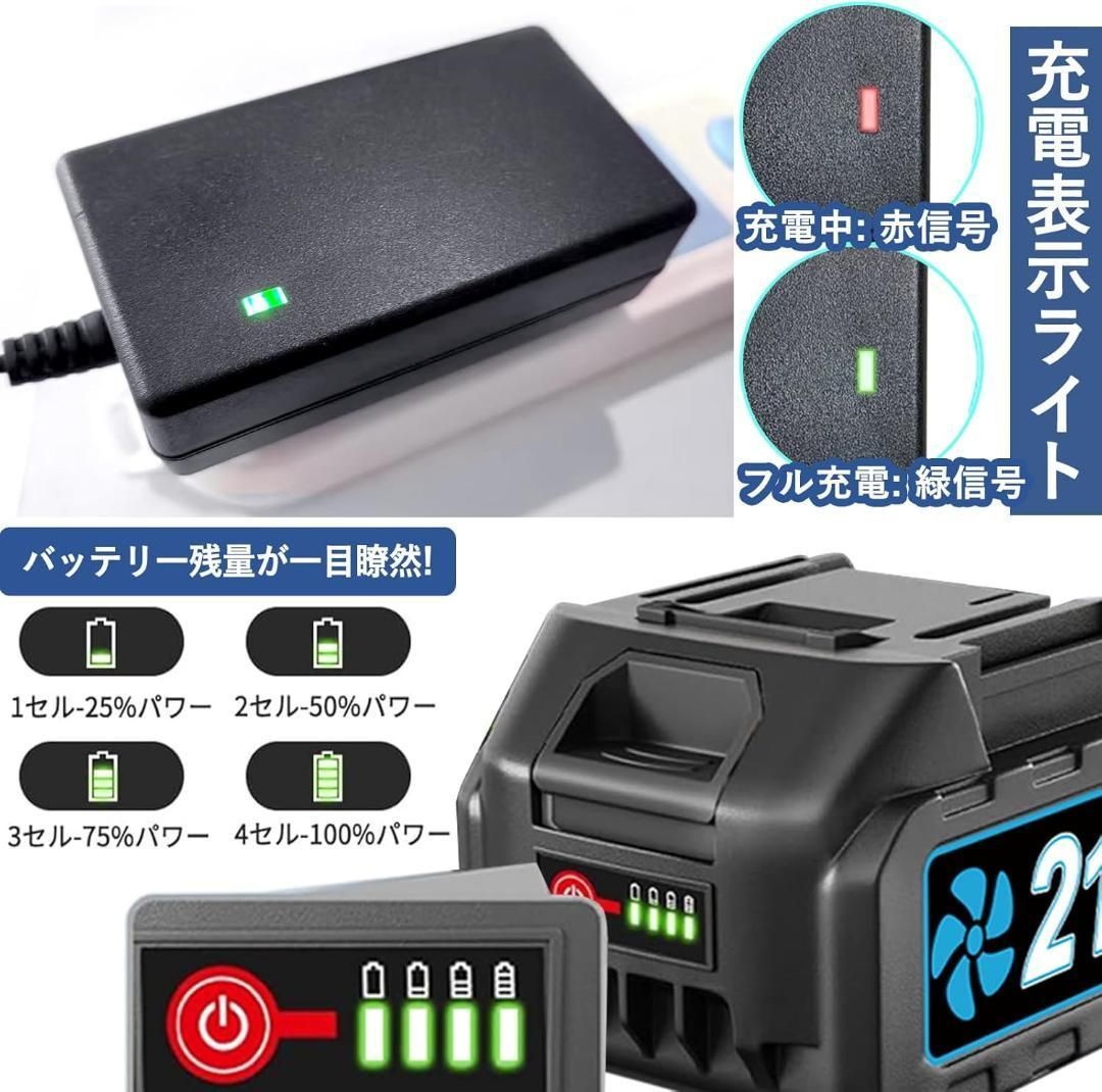 ブロワー 強力 洗車 無段階変速 3000mAhバッテリー マキタ互換 充電式