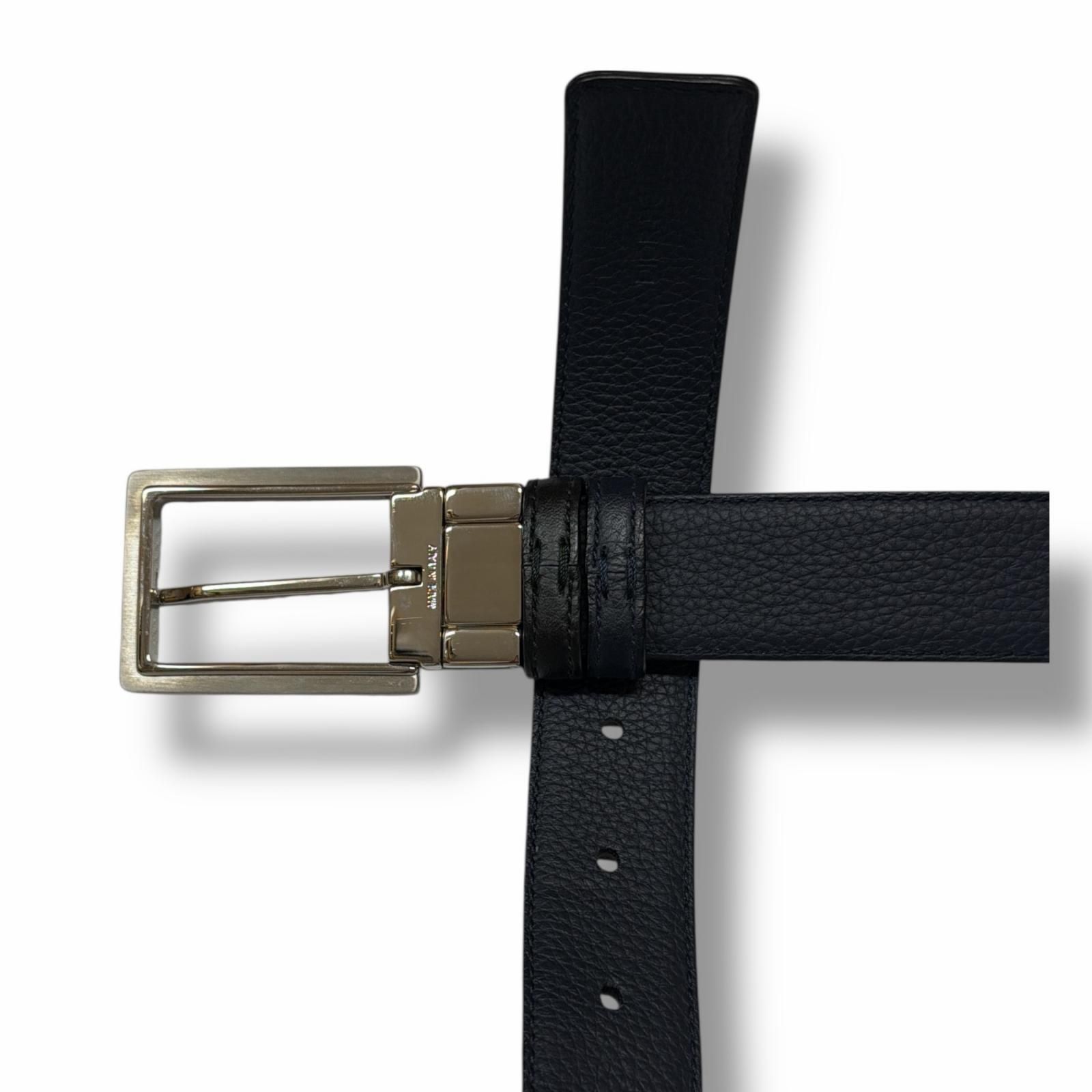 DIOR HOMME Square Buckle Leather Belt スクエアバックルレザーベルト