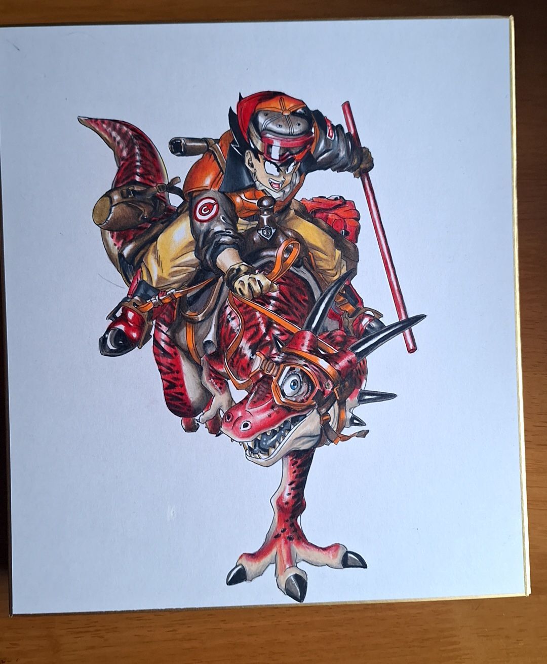 手描きイラストオリジナルコラボレーション似顔絵 オーダー】大色紙 手描きイラスト｜似顔絵・キャラクター風・記念