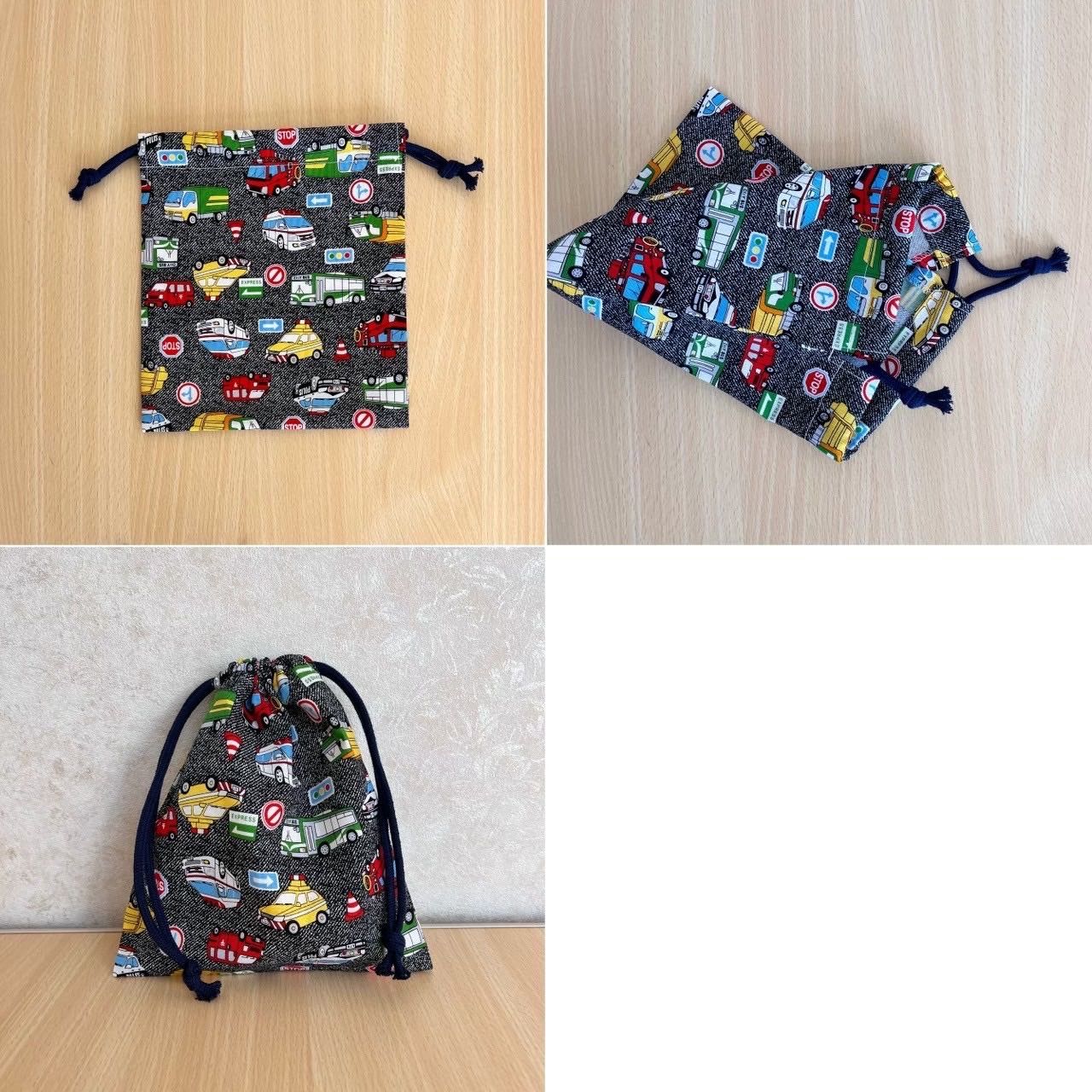 入園入学準備⭐️ランチョンマット⭐️コップ袋⭐️ハンドメイド ハンドメイド 生地、紐色が選べる 給食3点セット 入園入学セット