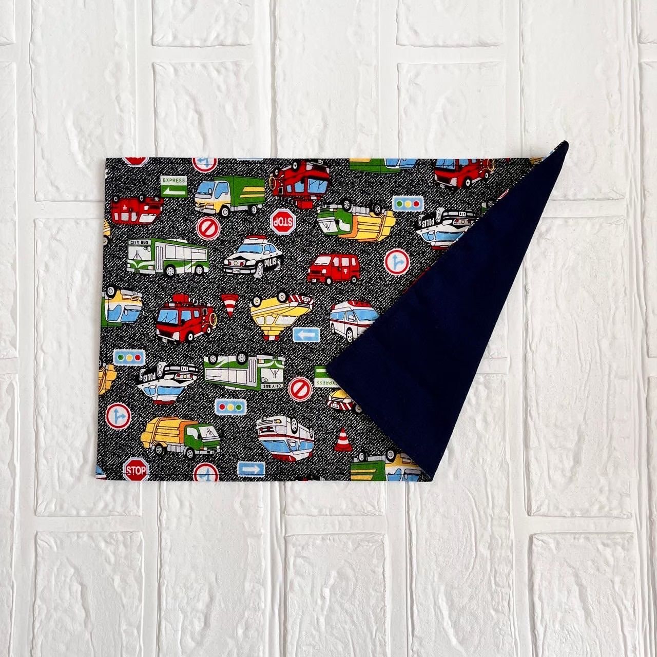 ハンドメイド 生地、紐色が選べる 給食3点セット 入園入学セット