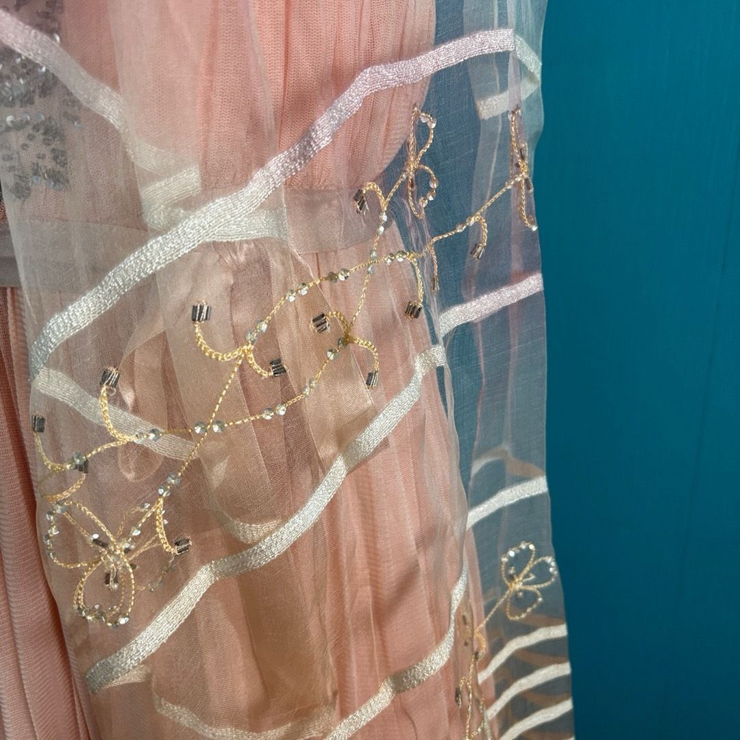  1273 レッドヴァレンティノ チュール ドレス セット 38 パーティー パーティードレス ドレス ブライダル