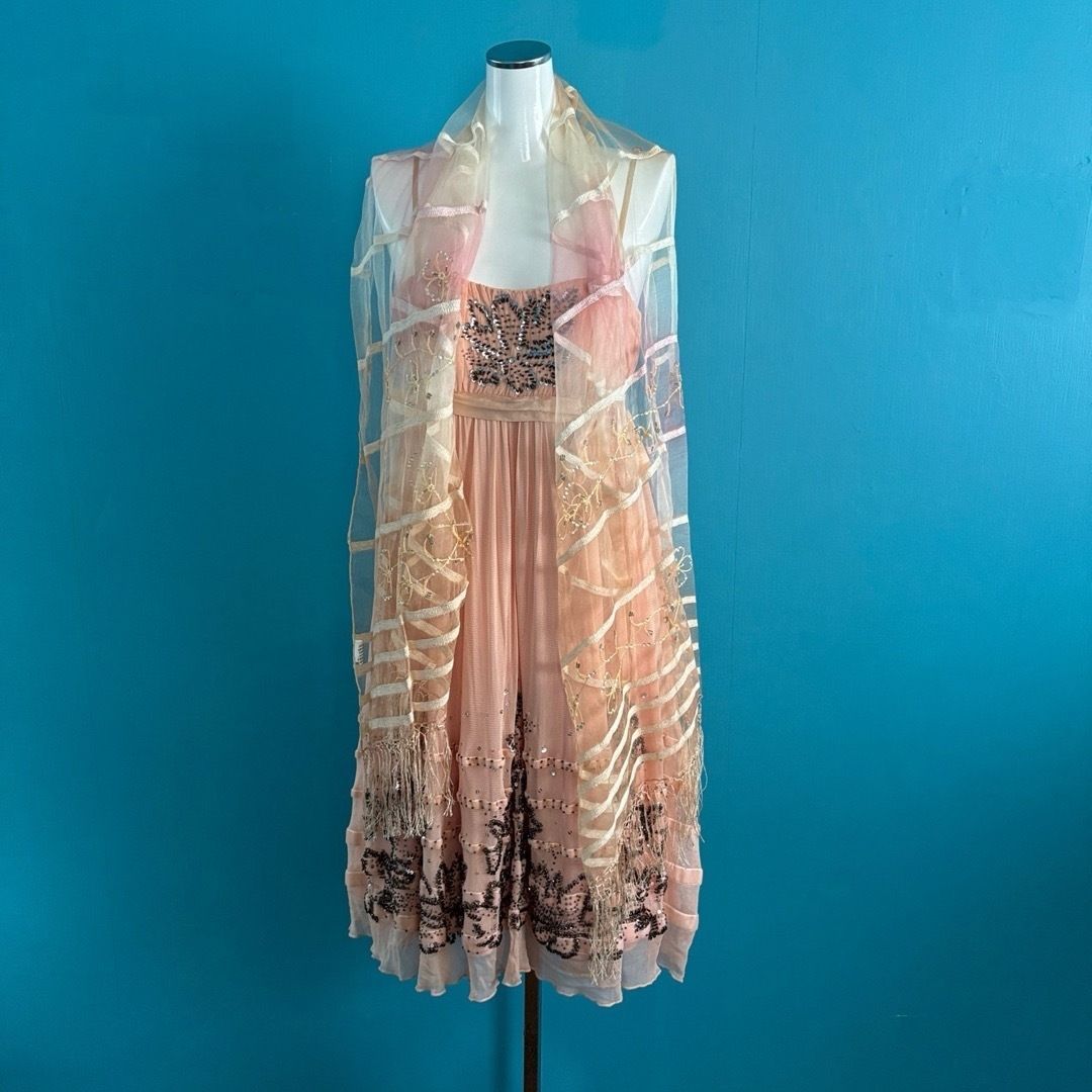 1273 レッドヴァレンティノ チュール ドレス セット 38 パーティー