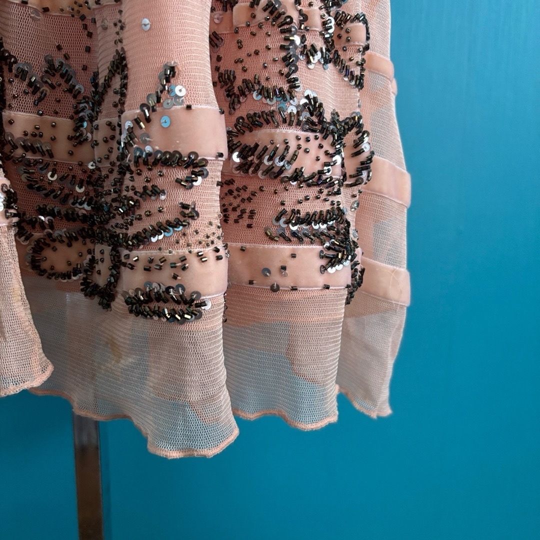 1273 レッドヴァレンティノ チュール ドレス セット 38 パーティー