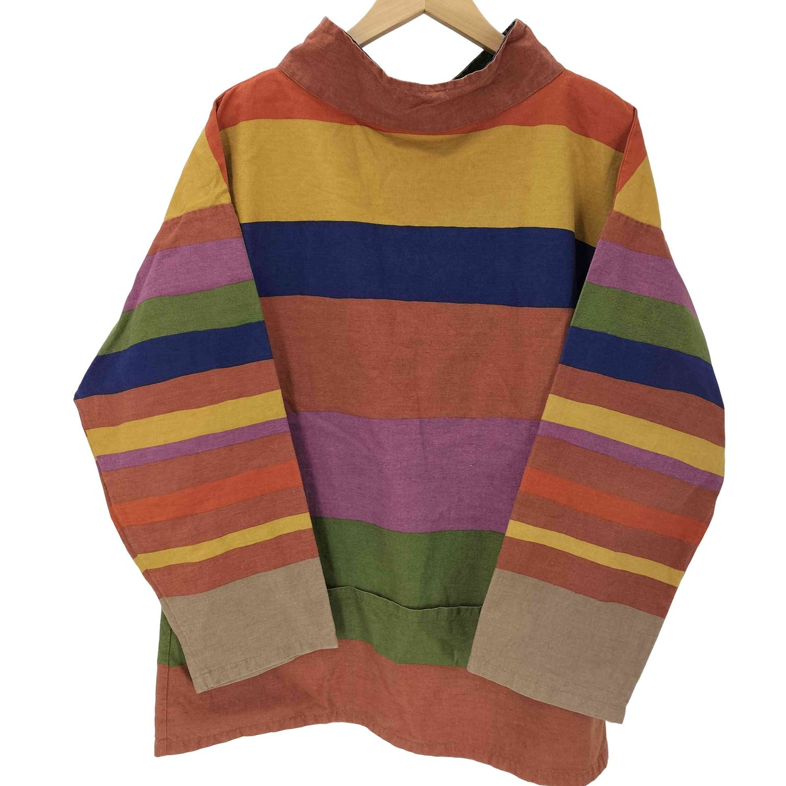 USED古着(ユーズドフルギ) Antony Sheppard  アントニーシェパード 70S 〜 Fisherman Smock マルチボーダー フィッシャーマン スモック ユーロ ワーク vintage ビンテー【中古】【ブランド古着バズストア】 ユーズドフルギ USED古着 Antony Sheppard アントニーシェパード 70S