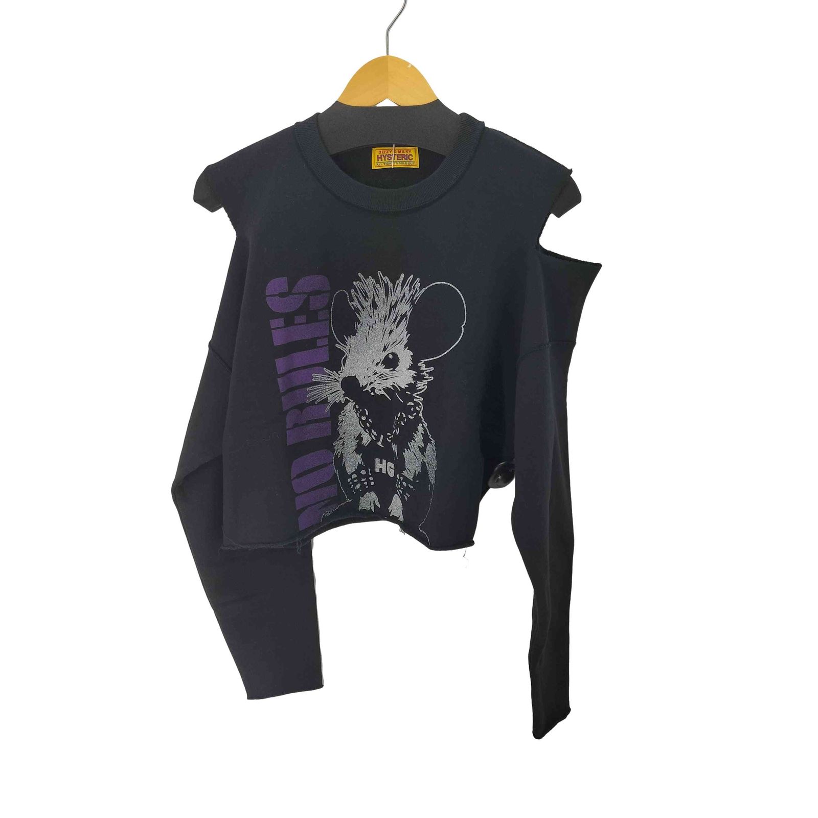 ヒステリックグラマー GLAMOUR 25 AW NO RULES ショート丈スウェット レディース