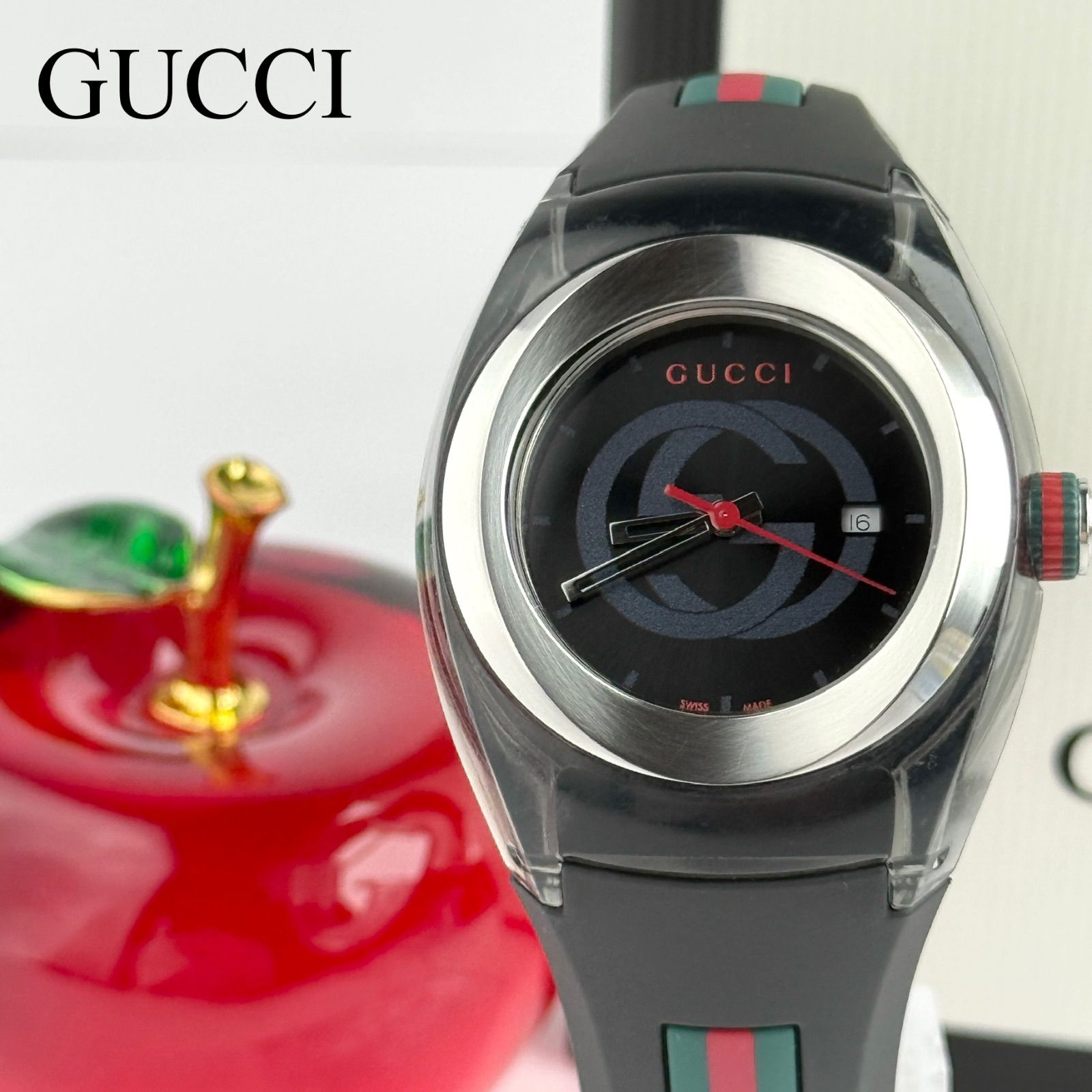 グッチ シンク SYNC 137.3 電池 レディース 腕時計 575