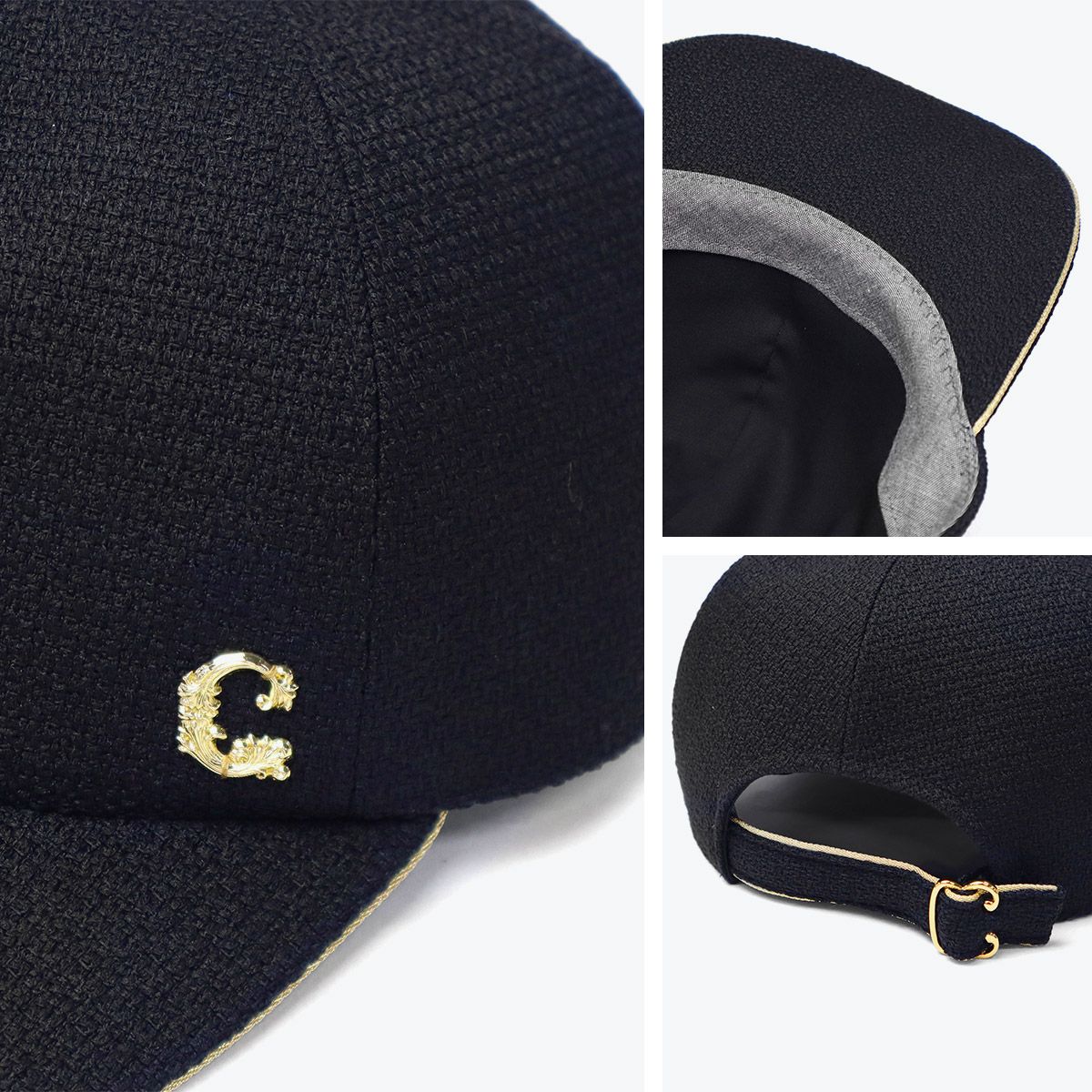  CA 4 LA キャップ レディース 深め カシラ 帽子 ブランド おしゃれ かわいい つば 長め カジュアル きれいめ パイピング ゴールド ワンポイント 女性 大人 日焼け対策 6パネル HK CAP 7 その他 キャップ