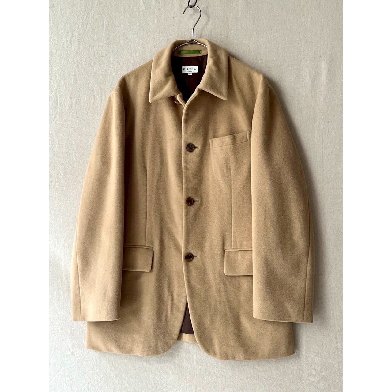 アンゴラ Paul Smith ウール ジャケット L ベージュ テーラード O 5 11028 9759