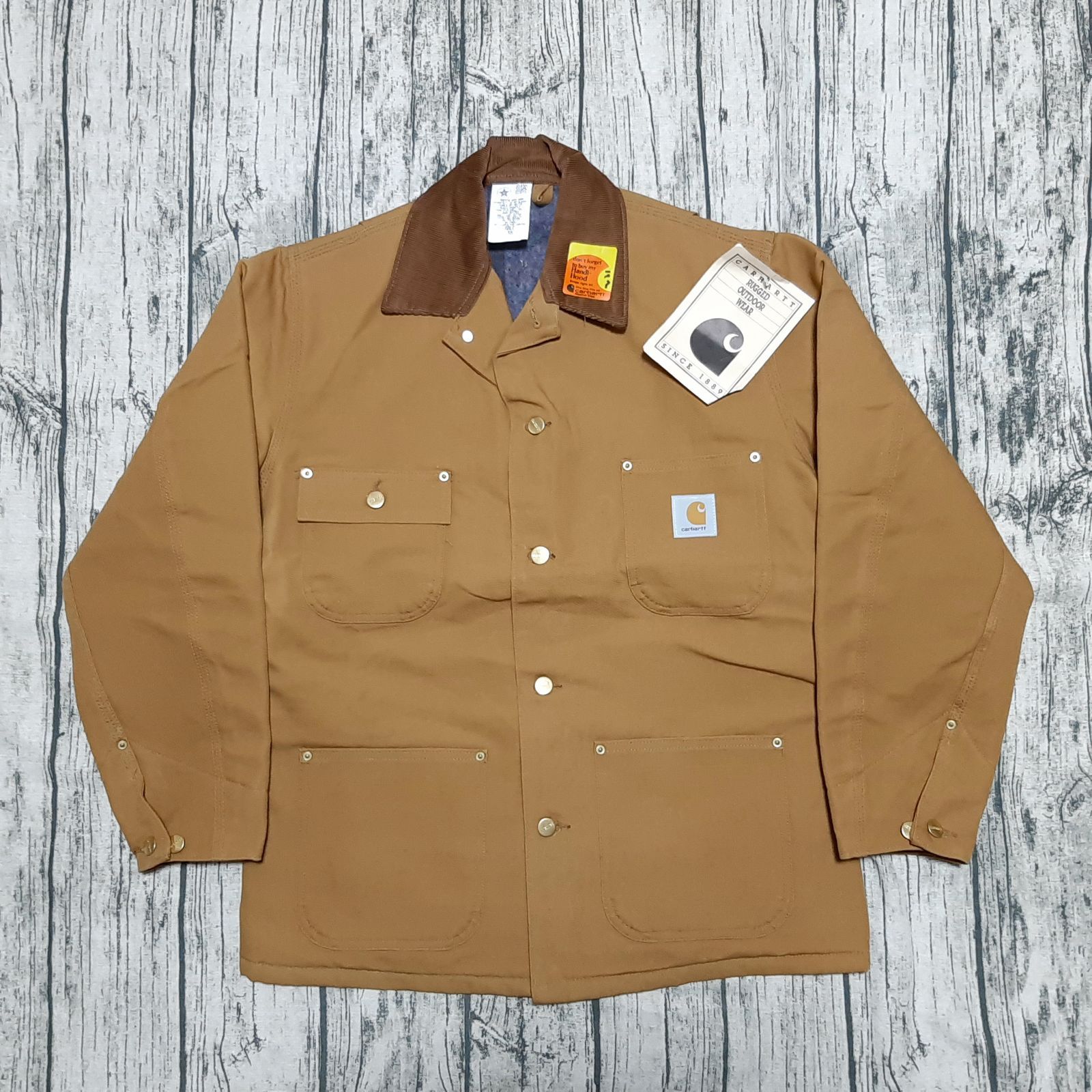size 38】デッドストック USA製 Carhartt チョアコート Chore Coat