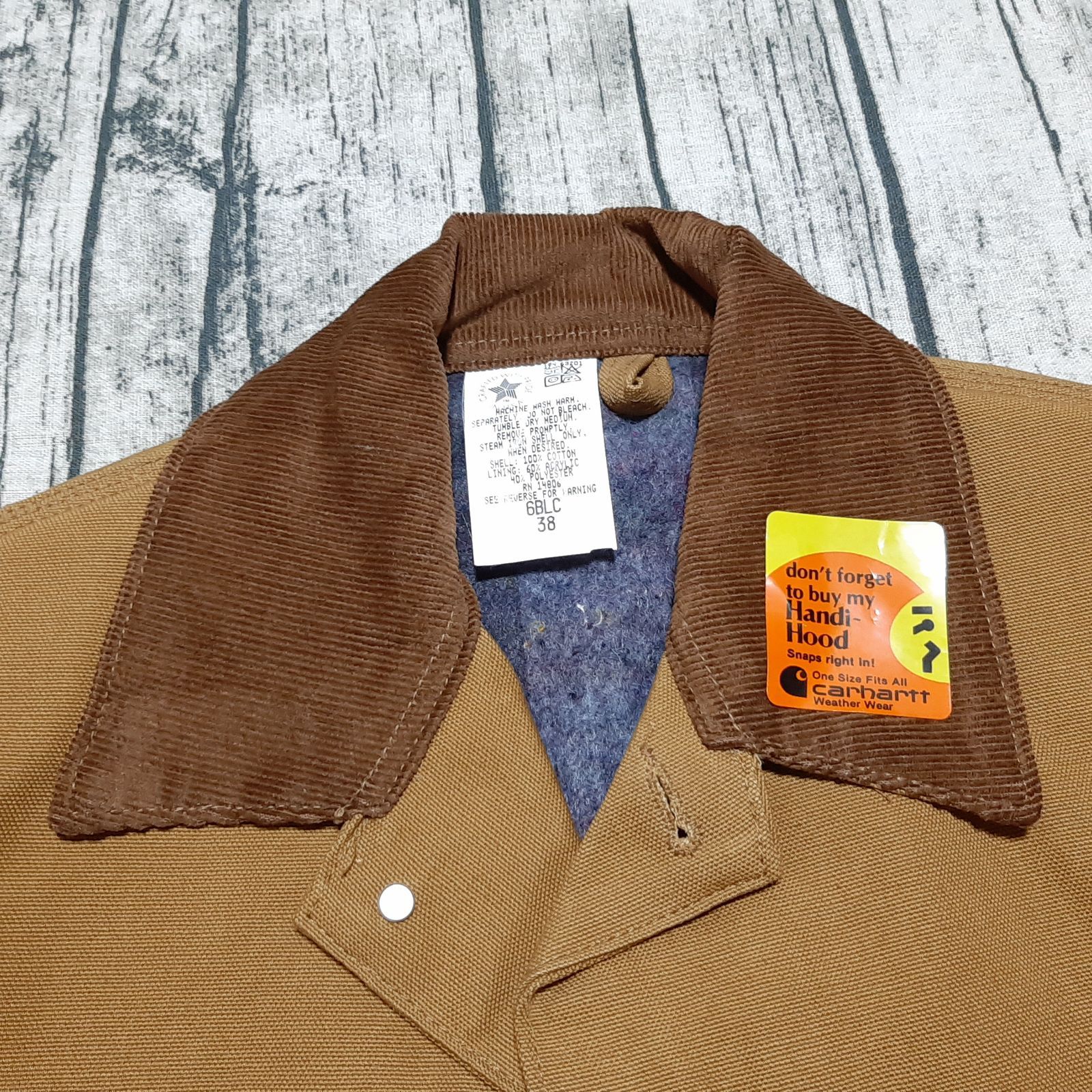 size 38】デッドストック USA製 Carhartt チョアコート Chore Coat