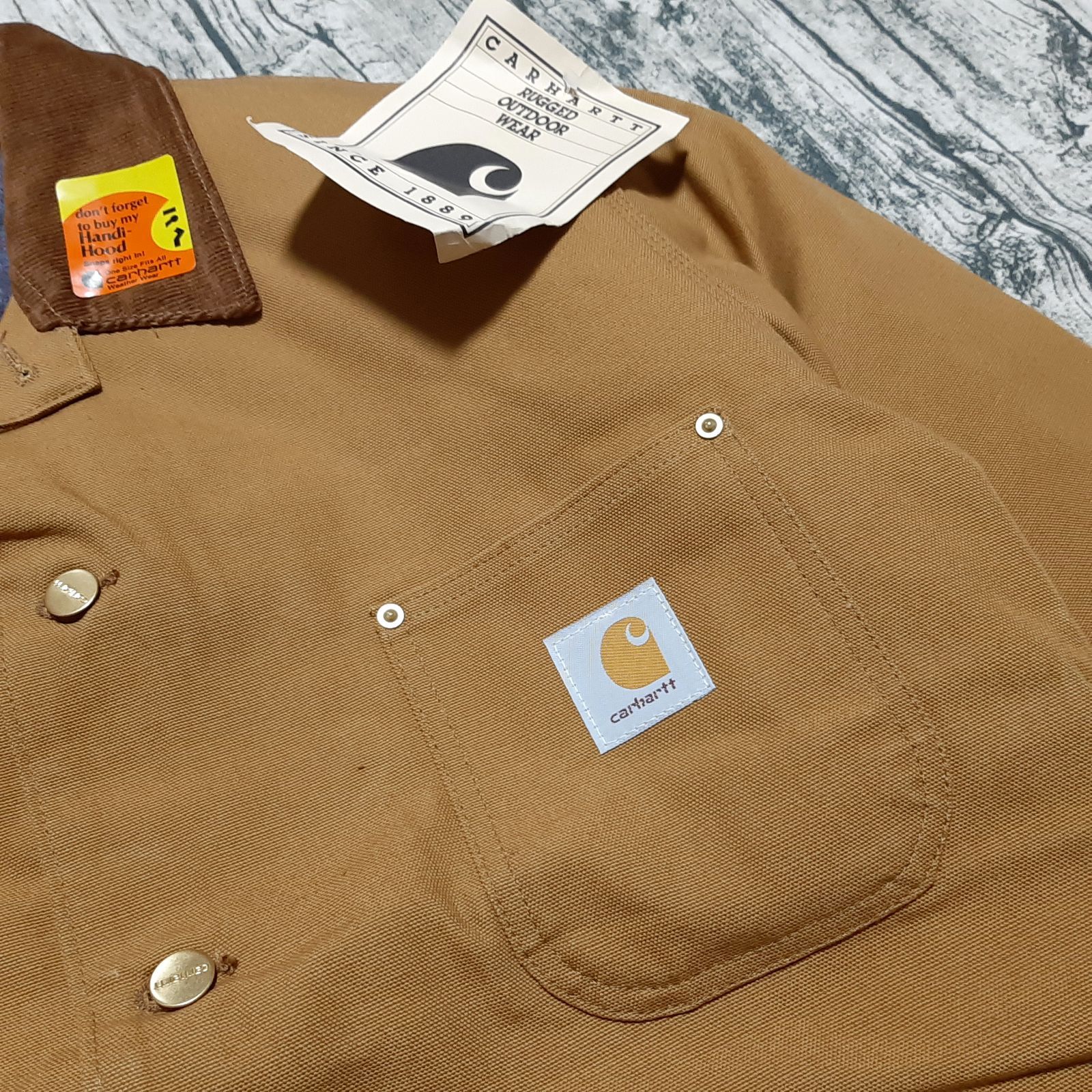 size 38】デッドストック USA製 Carhartt チョアコート Chore Coat