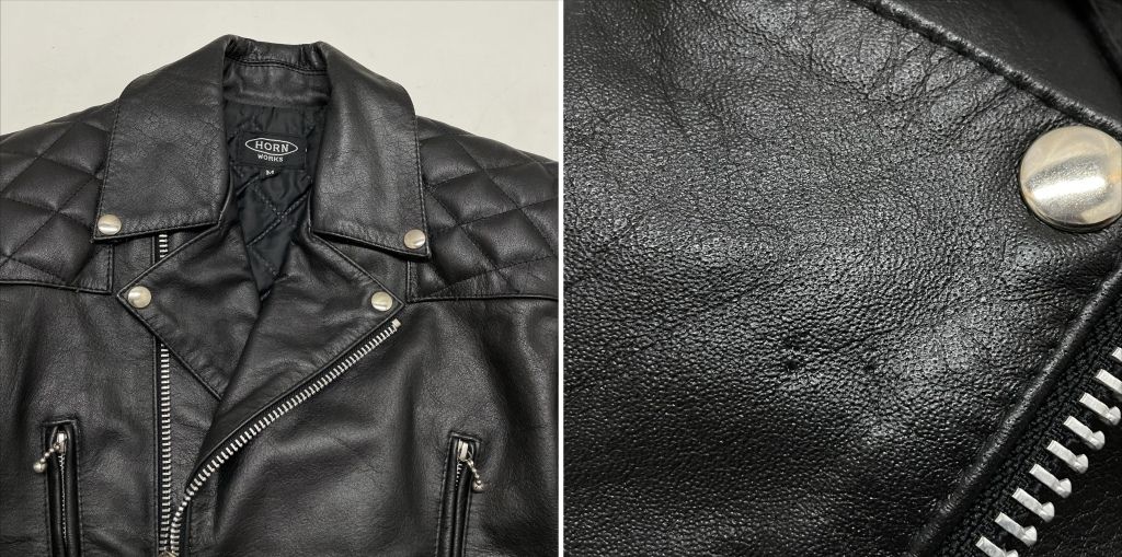 01w-5953 HORN WORKS ホーンワークス レザー ダブルライダース