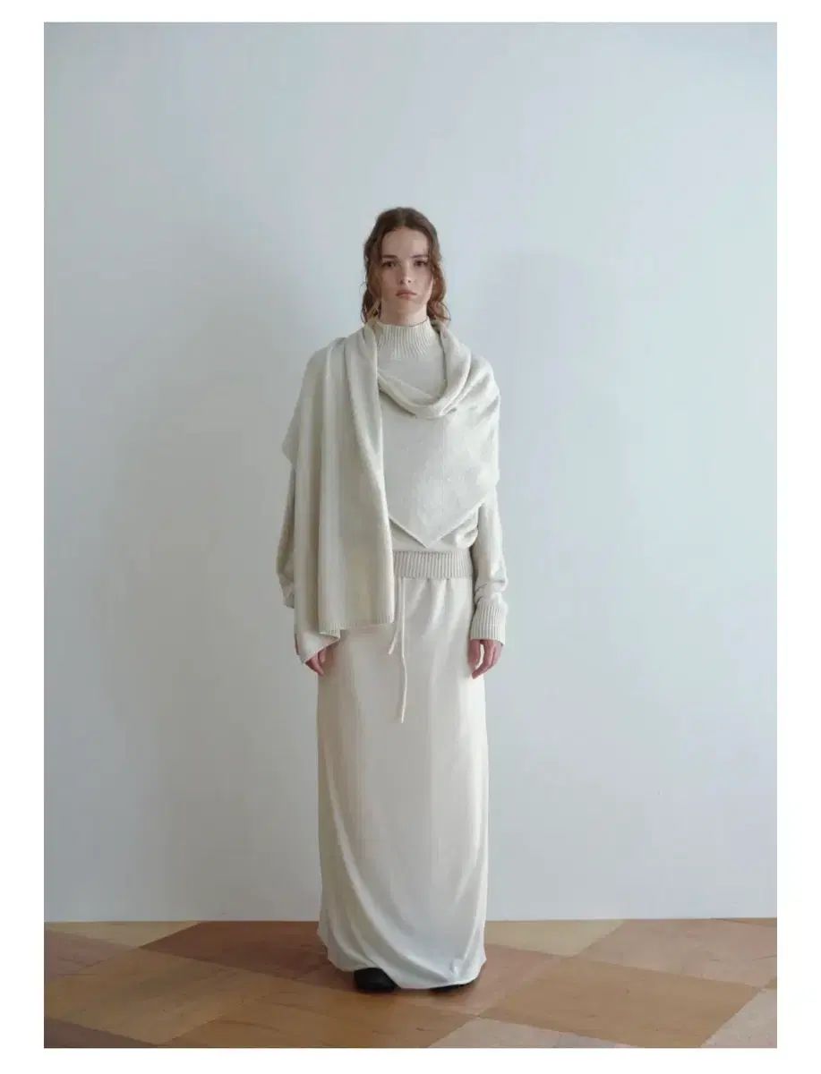 アルト artto ドレープショールニット ドレープ 숄 ニット