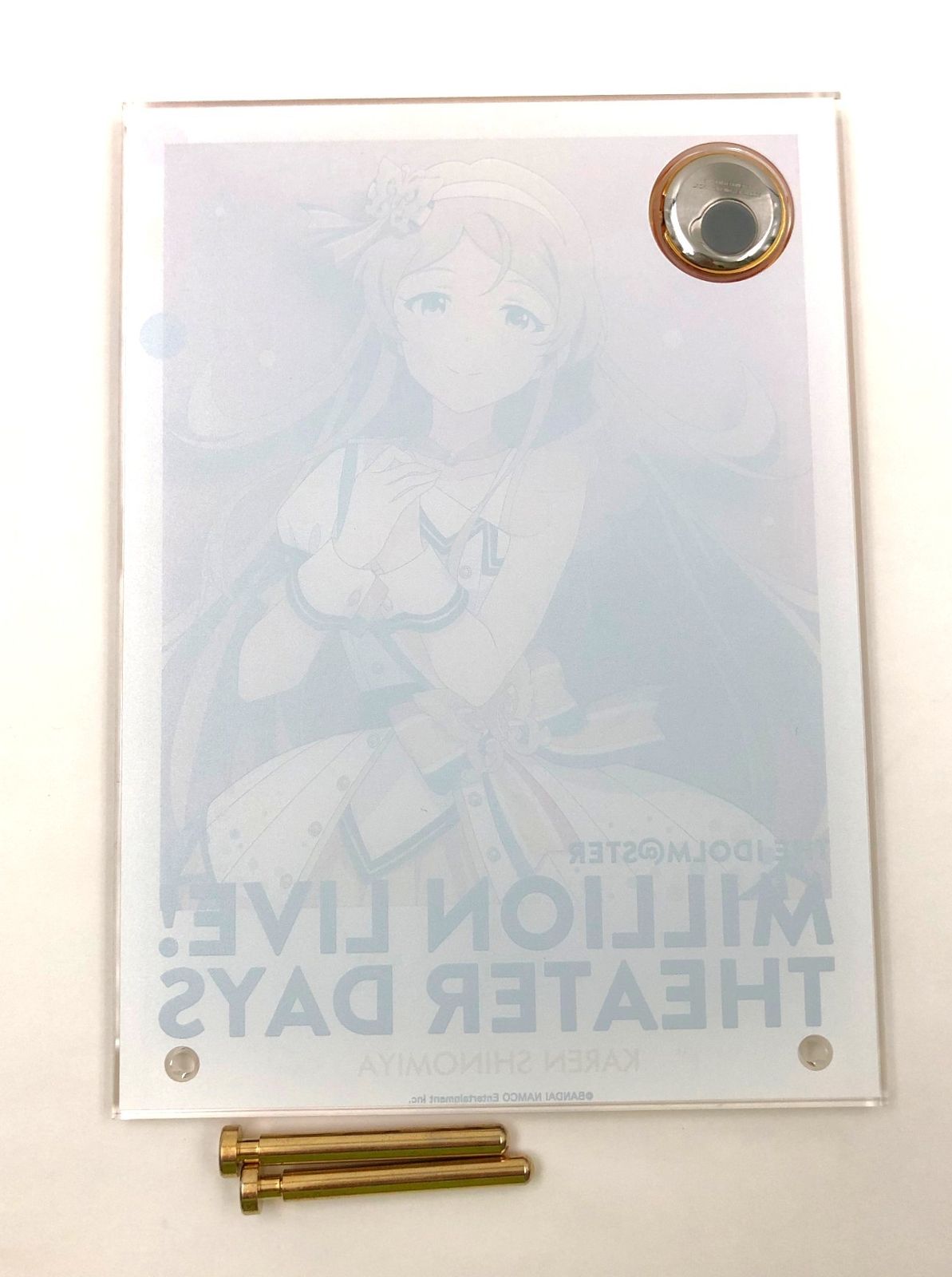 篠宮可憐 サイン無しver. 時計付アクリルアート ヌーベル トリコロールver. THE IDOLM STER MILLION LIVE! THEATER DAYS 1 st anniversary in 30