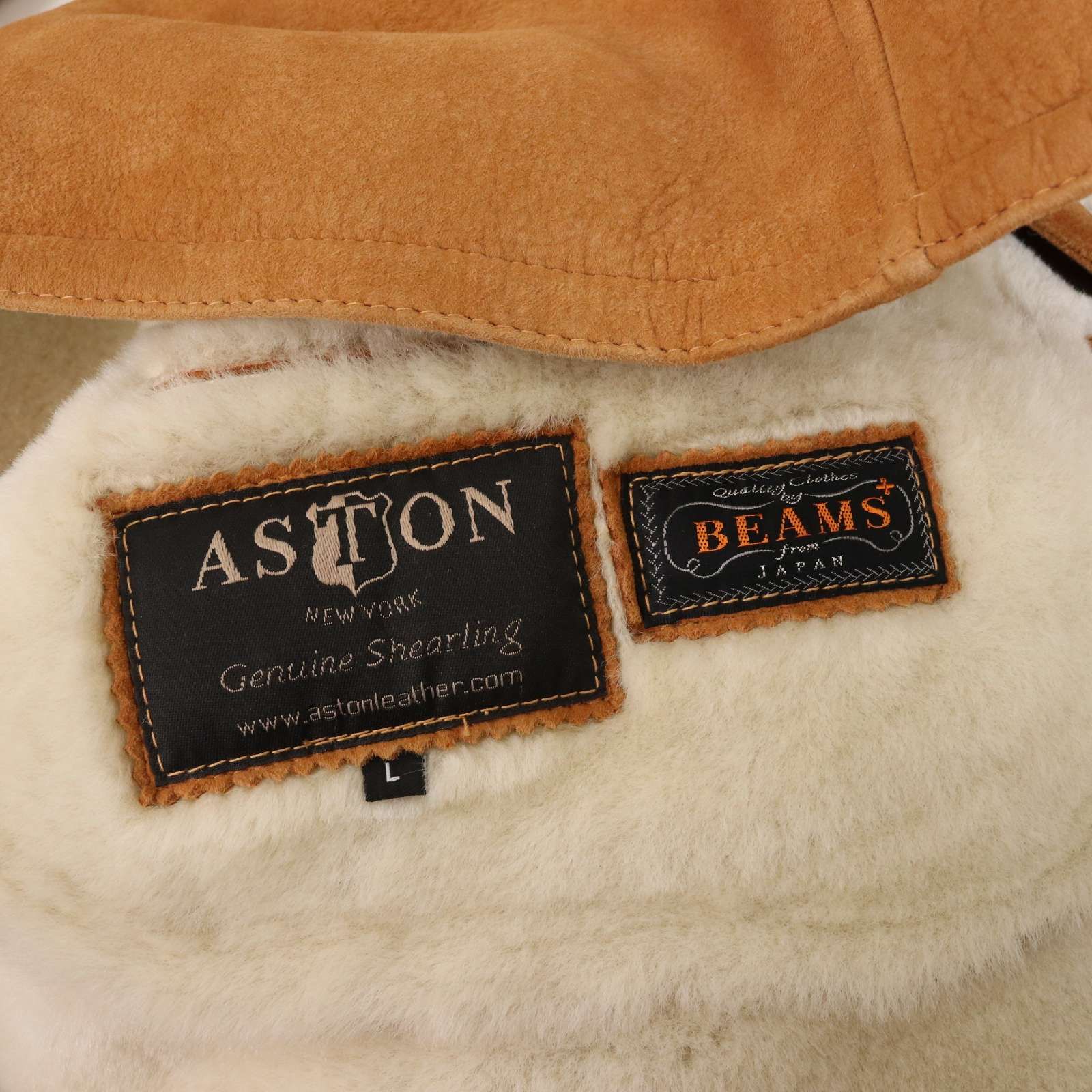 BEAMS+ ビームスプラス リアルムートンコート XL 羊革 モッズコート ASTON LEATHER × BEAMS+ アストン レザー × ビームス プラス 毛皮
