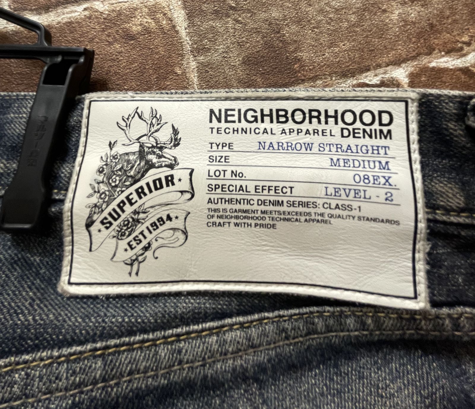 NEIGHBORHOOD NARROW STRAIGHT ペイント加工