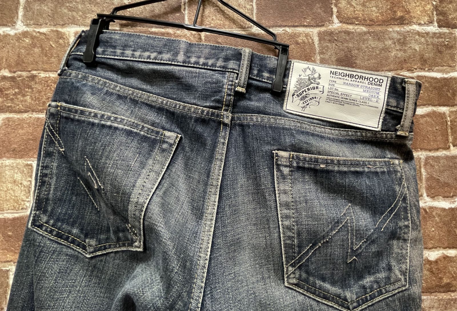 NEIGHBORHOOD NARROW STRAIGHT ペイント加工