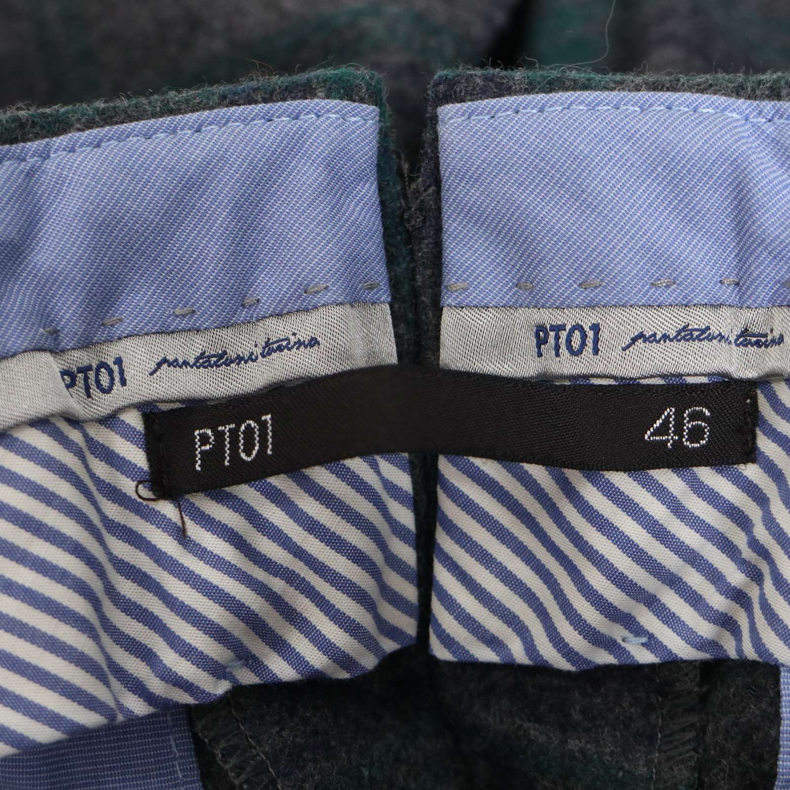 美品】 PT01 ウールサキソニーパンツ 秋冬 46グレー EVO FIT PT01