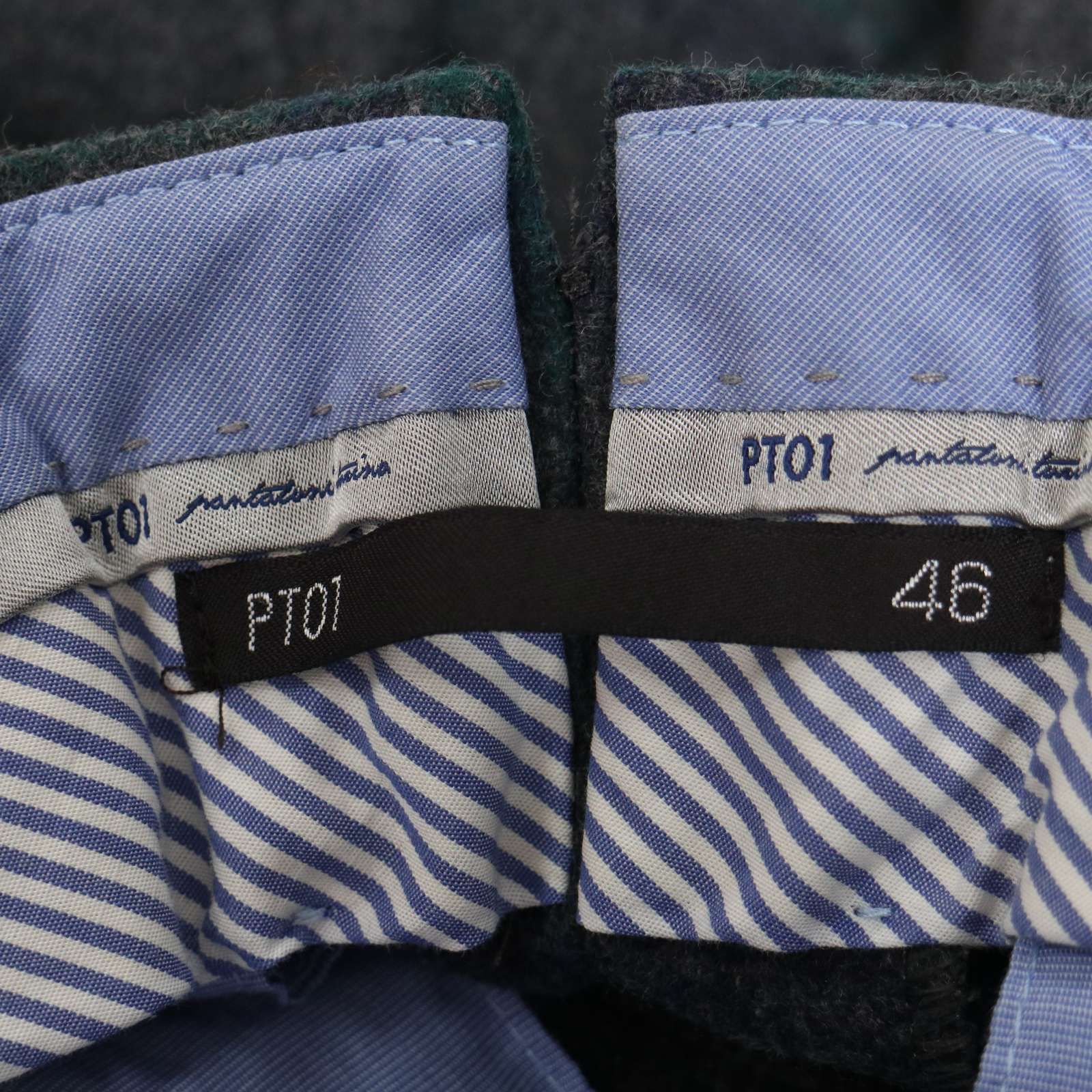 PT01 ピーティーゼロウーノ 秋冬 EVO FIT☆ ラム ウール チェック