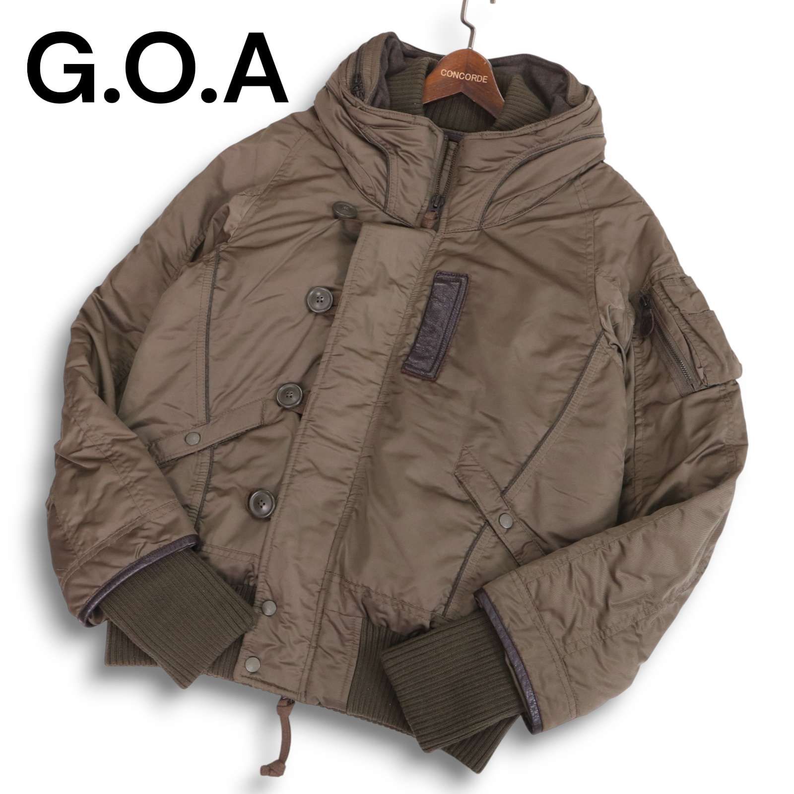 G.O.A ゴア 秋冬 中綿入り☆ フード収納 ハイネック ミリタリー