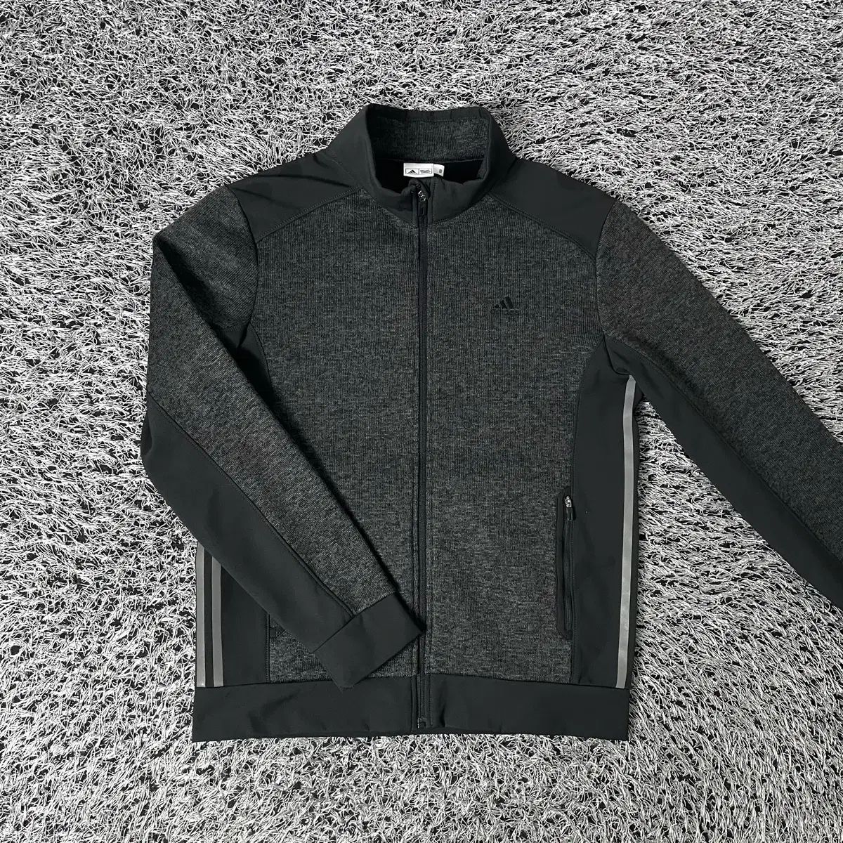 ADIDAS アディダス ゴルフ ニット バイ 起毛 ジップアップ ジャケット