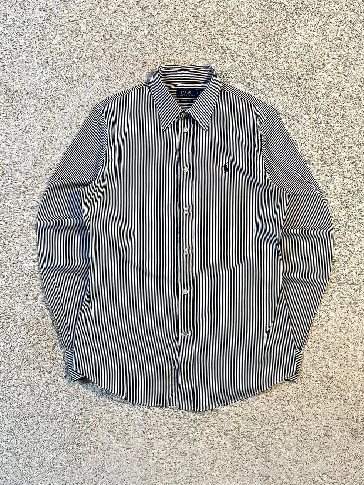 8 ポロ ラルフローレン 新モデル ブラックポニー ストライプ シャツ