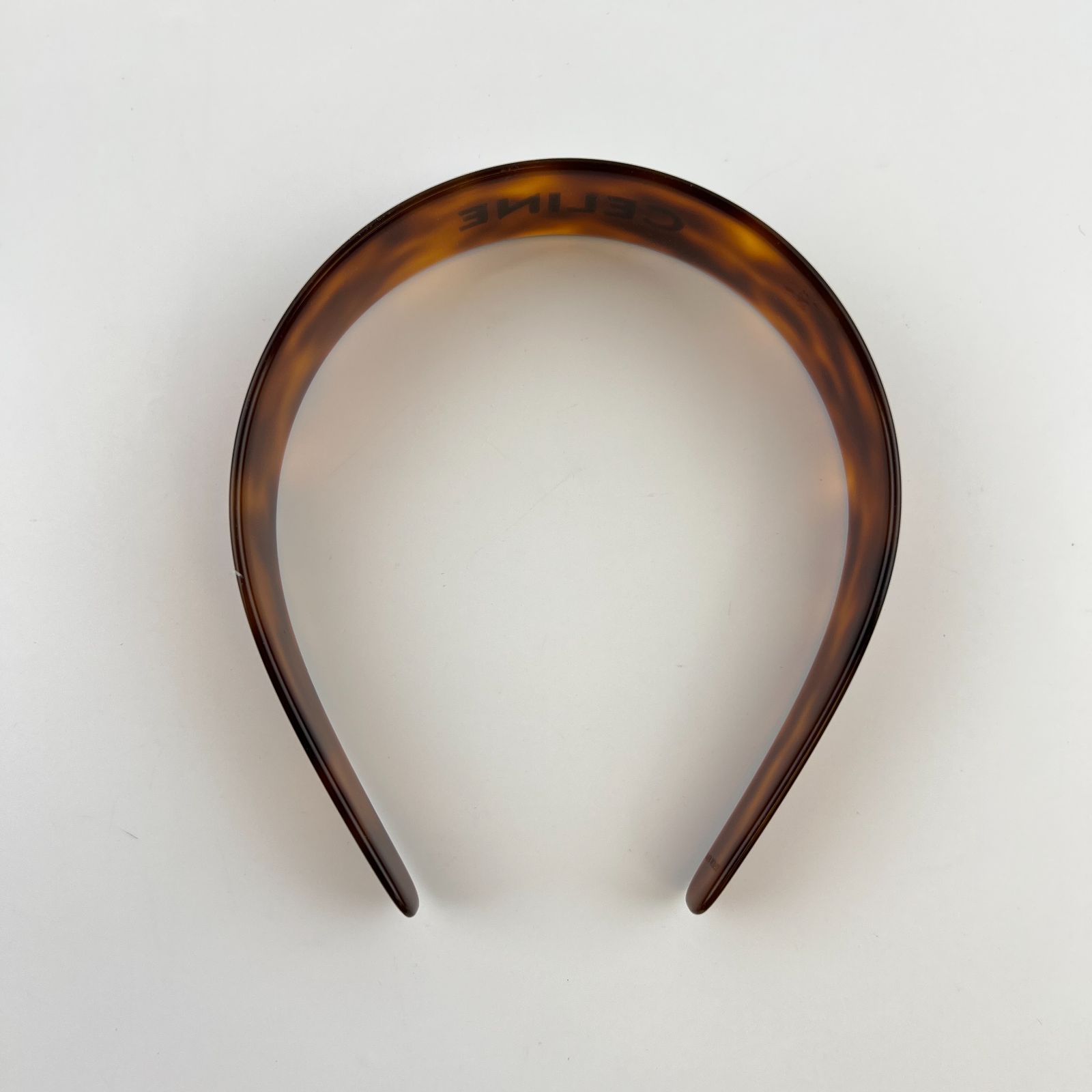 【美品・中古】セリーヌ / CELINE カチューシャ / ヘアバンド ブラウン 美品・中古】セリーヌ / CELINE カチューシャ / ヘアバンド ブラウン