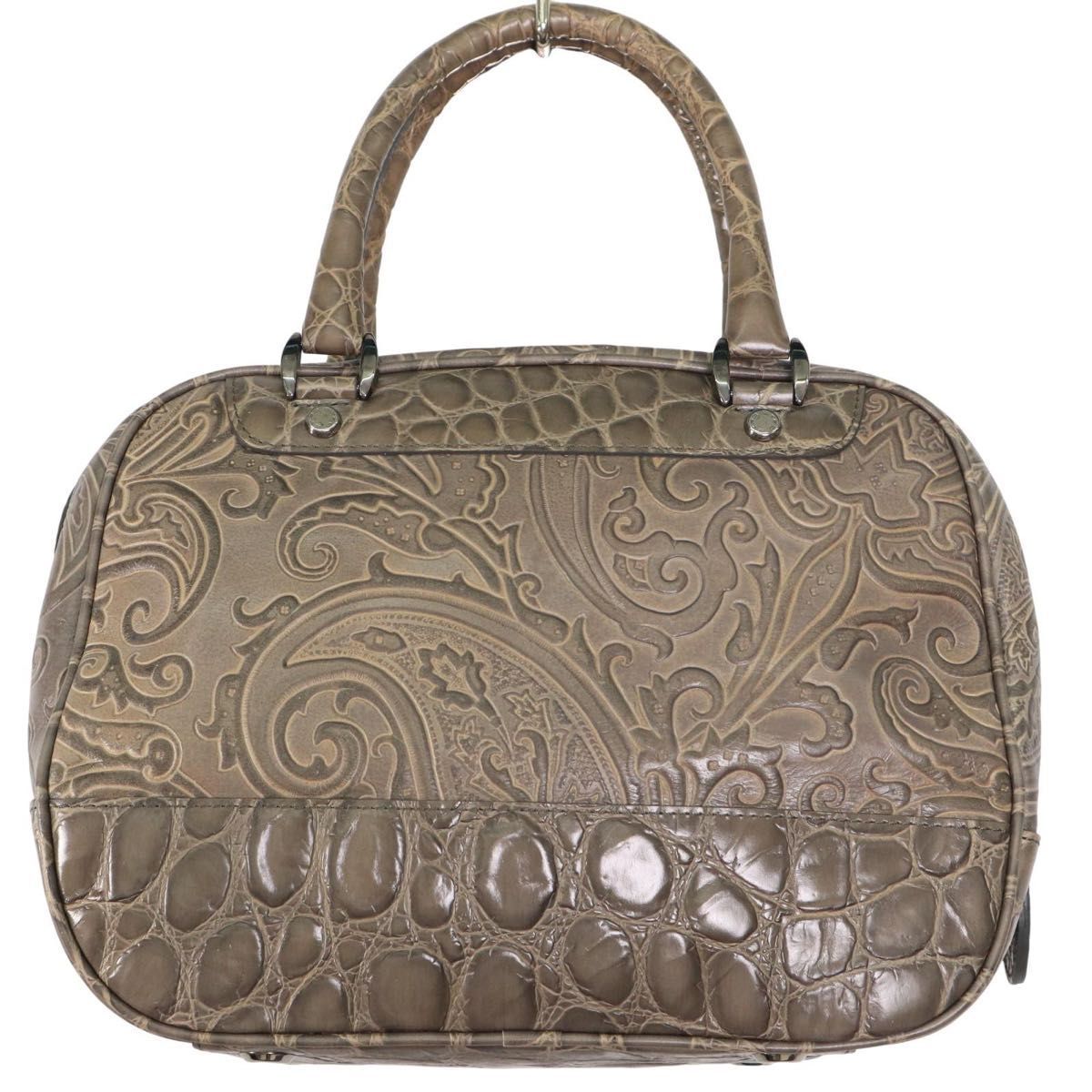 未使用級✨ETRO エトロ　マルゴット　ハンドバッグ　ペイズリー　ボストン　本革 激レア】ETRO エトロ ハンドバッグ ミニボストンバッグ マルゴット