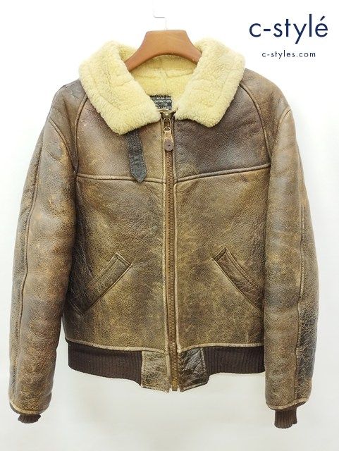 P 149 秋冬 AVIREX アヴィレックス フライトジャケット 38 ブラウン B-6 SPEC.NO.94-3888