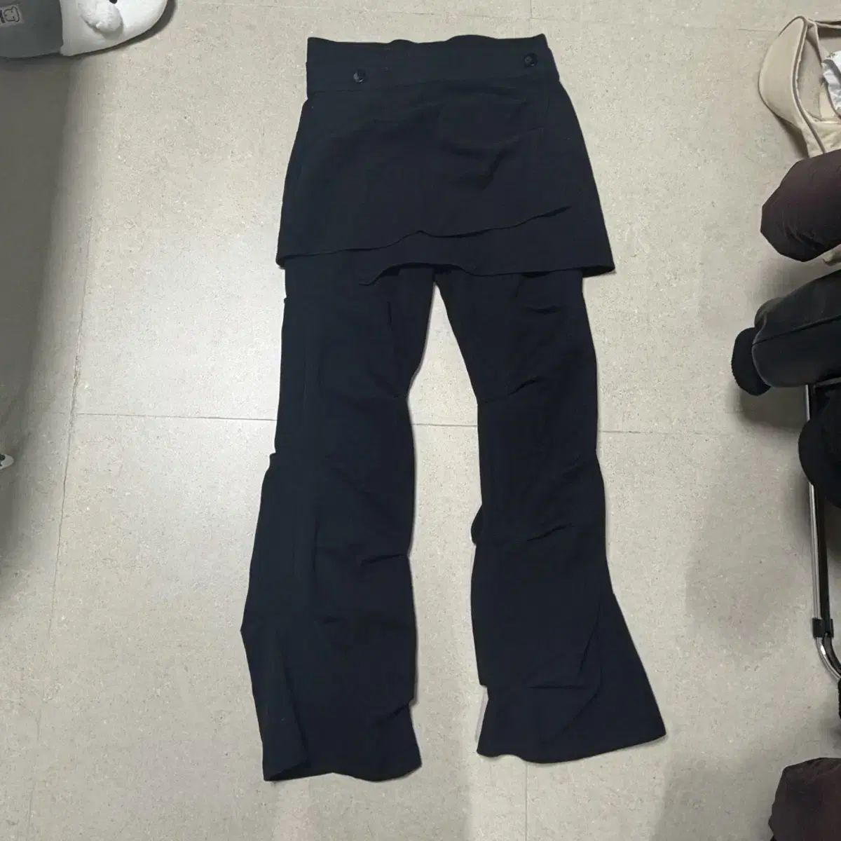 オホス ピンタック ラップスカンツ