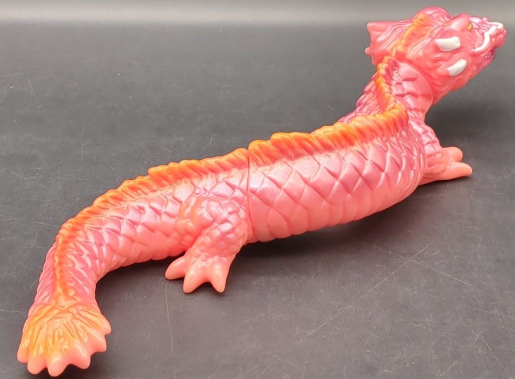 M 1号 世紀の大怪獣東宝怪獣シリーズ マンダ ピンク成型 オレンジ塗装 ミニヘドラ青成型付 2期