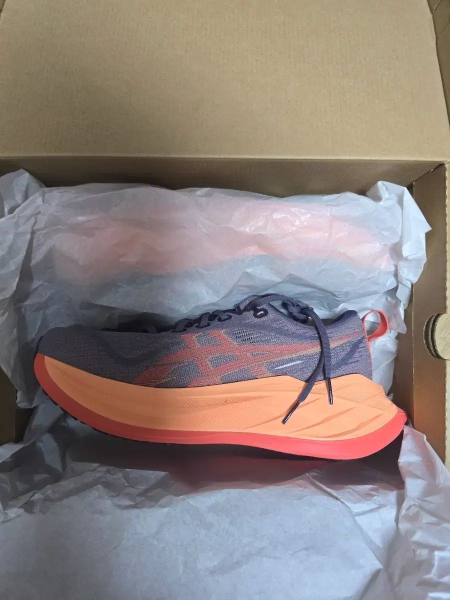 アシックス SUPERBLAST 2 グレイッシュ パープル コーラル 260サイズ 新品