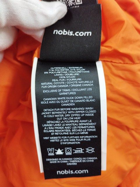  P 096 秋冬 nobis ノビス ダウンコート M オレンジ SCOUT レディース その他 ジャケット アウター