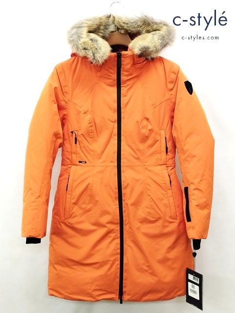 P 096 秋冬 nobis ノビス ダウンコート M オレンジ SCOUT レディース