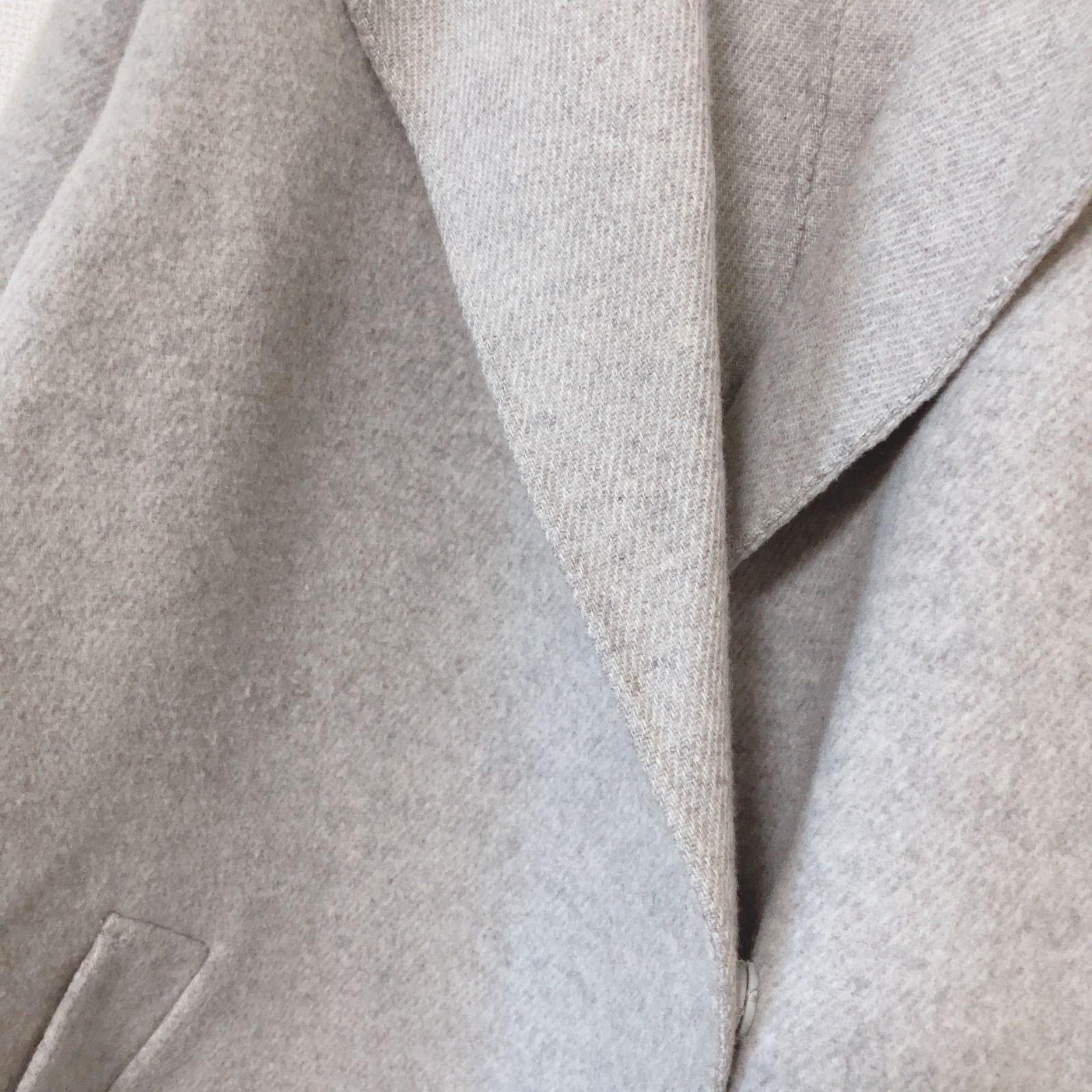 z1626 【美品】BOSCH ボッシュ ウールリバーコート ロング グレー