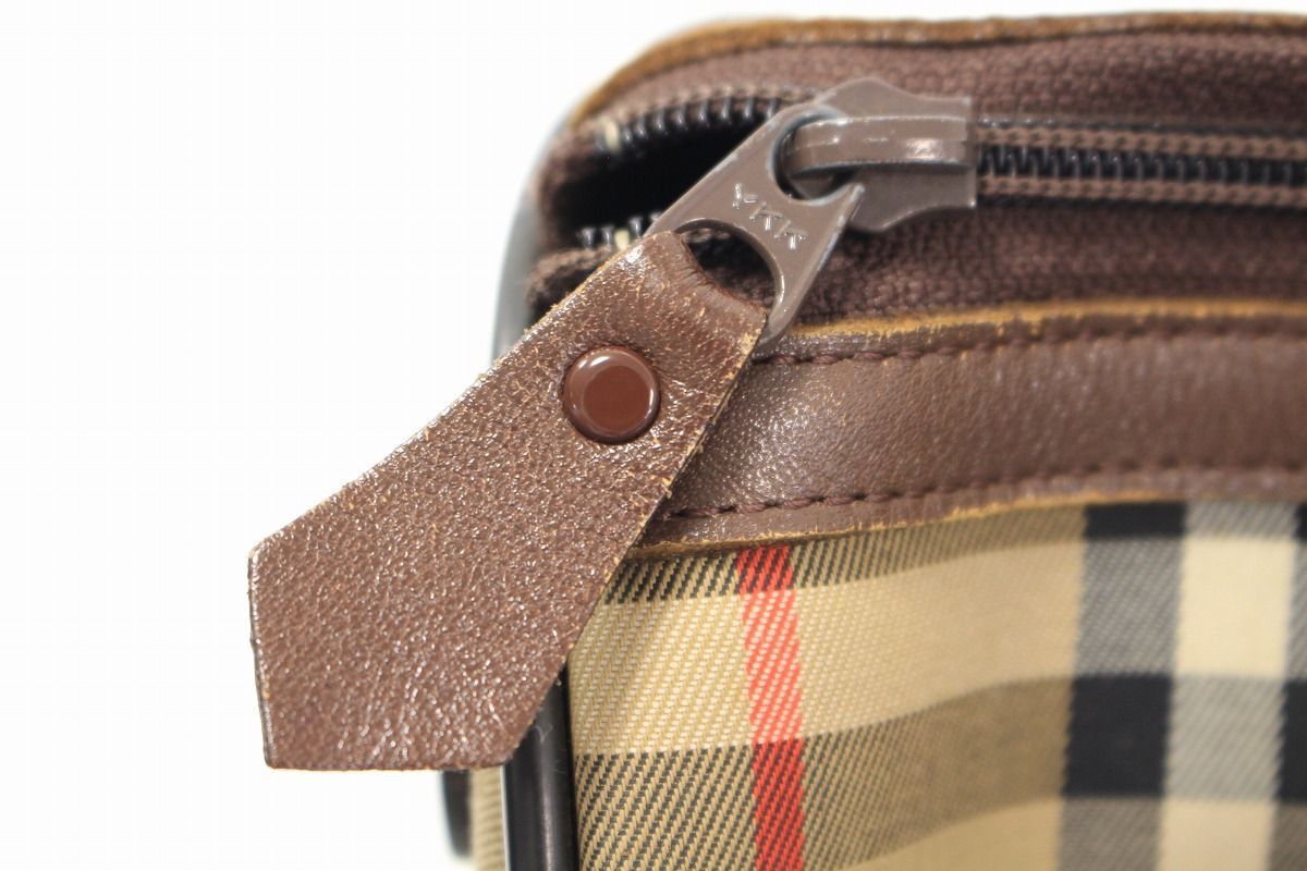 BURBERRY 良い バーバリー ノバチェック ボストンバッグ ベージュ 12