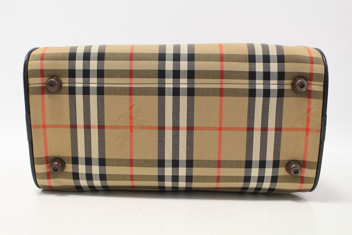 BURBERRY 良い バーバリー ノバチェック ボストンバッグ ベージュ 12