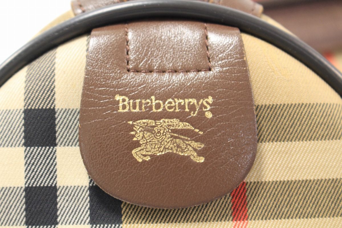 BURBERRY 良い バーバリー ノバチェック ボストンバッグ ベージュ 12