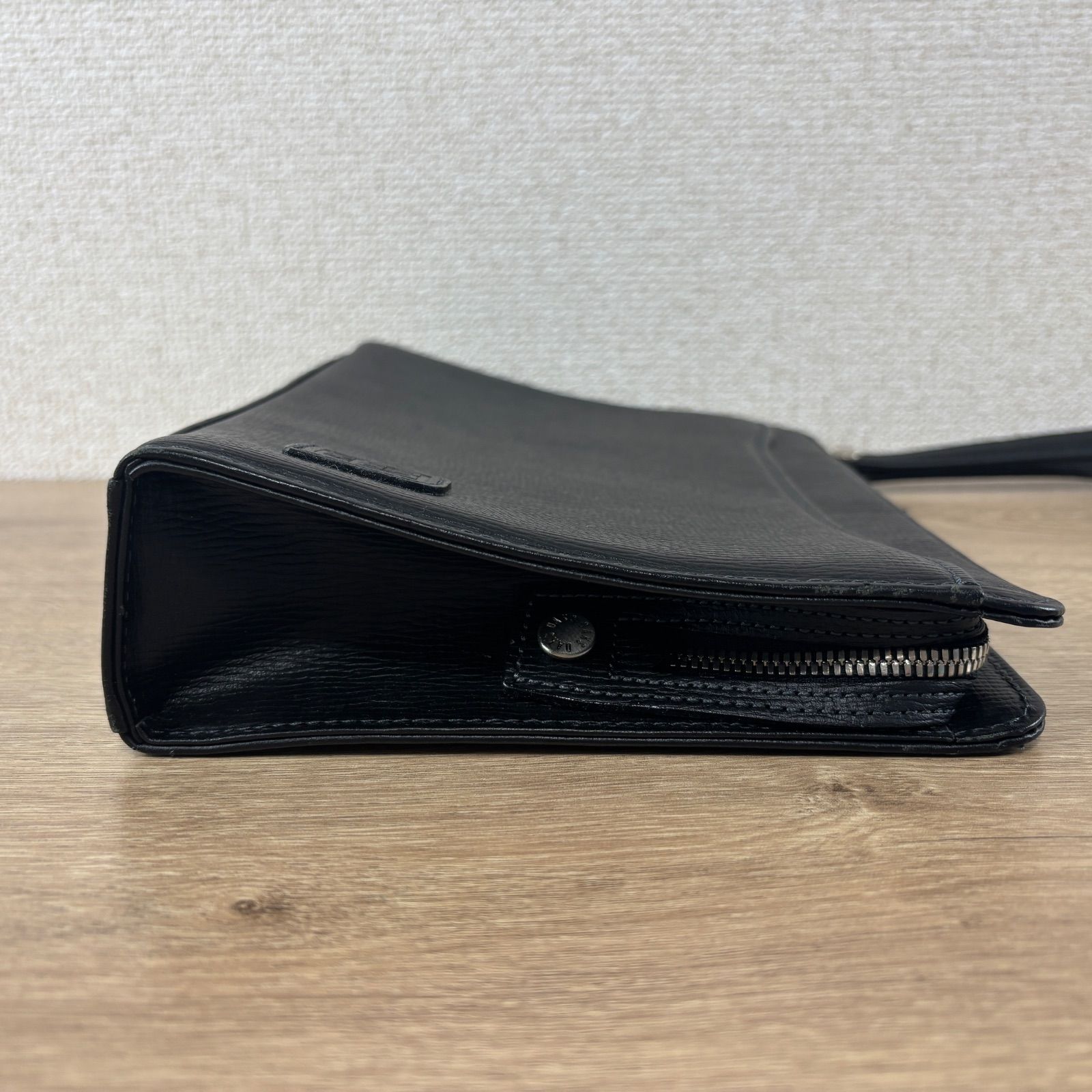 DAKS ダックス クラッチバッグ セカンドバッグ 黒 チェック メンズ