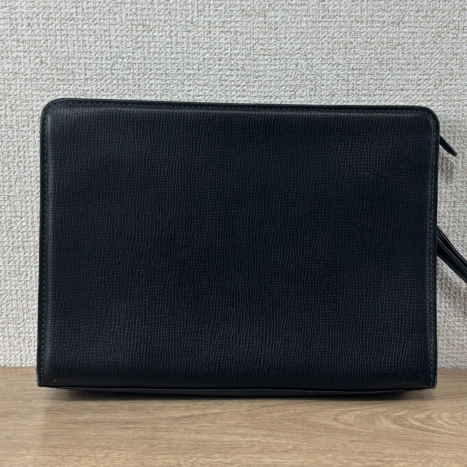 DAKS 黒 セカンドバッグ DAKS ダックス クラッチバッグ セカンドバッグ 黒 チェック メンズ