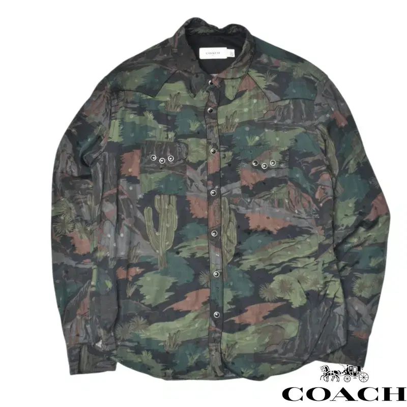コーチ ビスコース ウェスタン シャツ