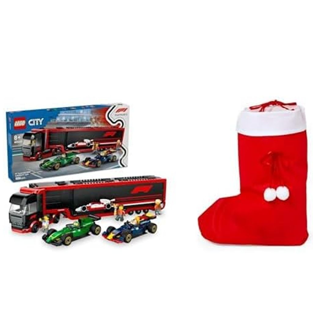 本物保証，品質保証 LEGO 60445 F1X2台とF1®トラック+クリスマス ラッピング セット LEGO(レゴ)