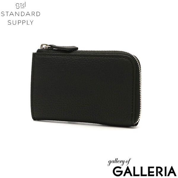 サプライ 財布 レディース メンズ STANDARD SUPPLY 牛本革 本革 ブランド コンパクト 鍵 L ZIP MINI KEY - PURSE BLACK