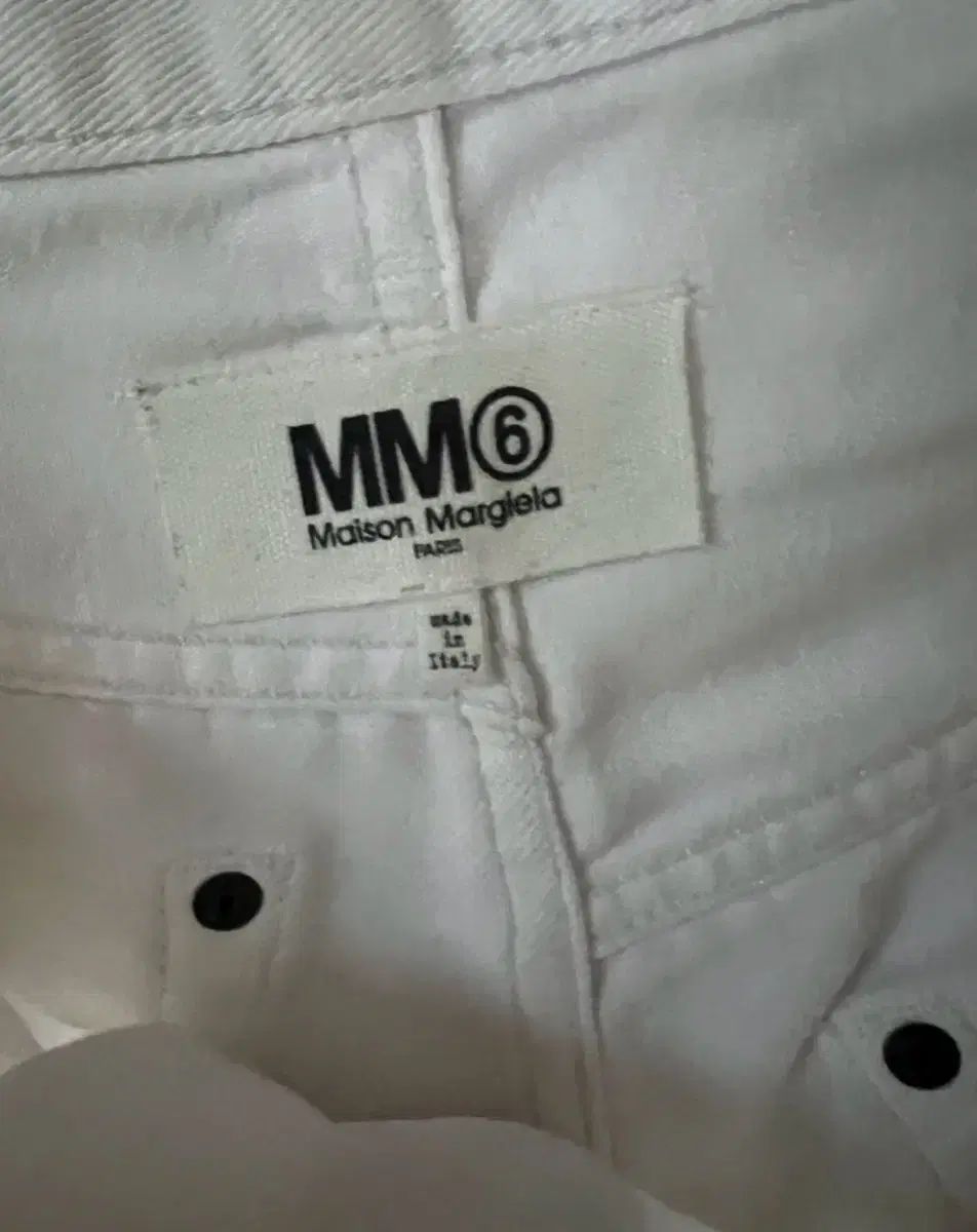 メゾンマルジェラ MM 6 白 クロップド デニム パンツ