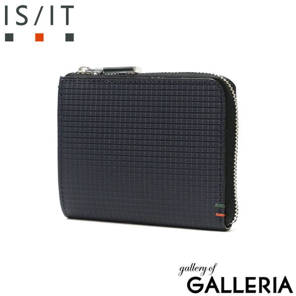イズイット 財布 L字ファスナー財布 メンズ サイフ さいふ コンパクト ミニ財布 薄型 薄い L字ファスナー IS IT 本革 革 レザー 979603 コン