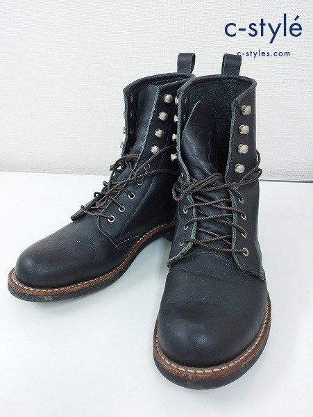 I 998 RED WING レッドウィング ブーツ 25 cm ブラック Silver Smiht Leather Boots 3361